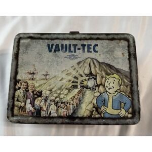 Bethesda Collectible Fallout 3 Vault-Tec Lunch Box NO HANDLE + Aged